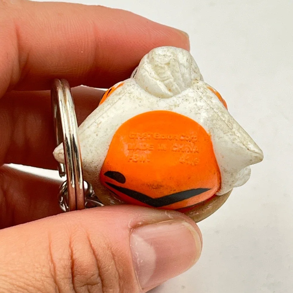 Vintage 1997 Exxon Tiger Safari Pith Hat Keychain Collectible Jungle Animal Toy